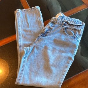 H&M jeans - light wash - regular loose fit - no distressing - size 10